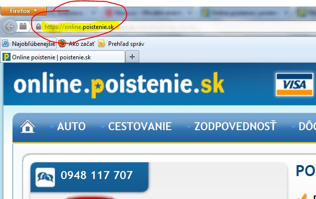 Protokol https zabezpečeného webu