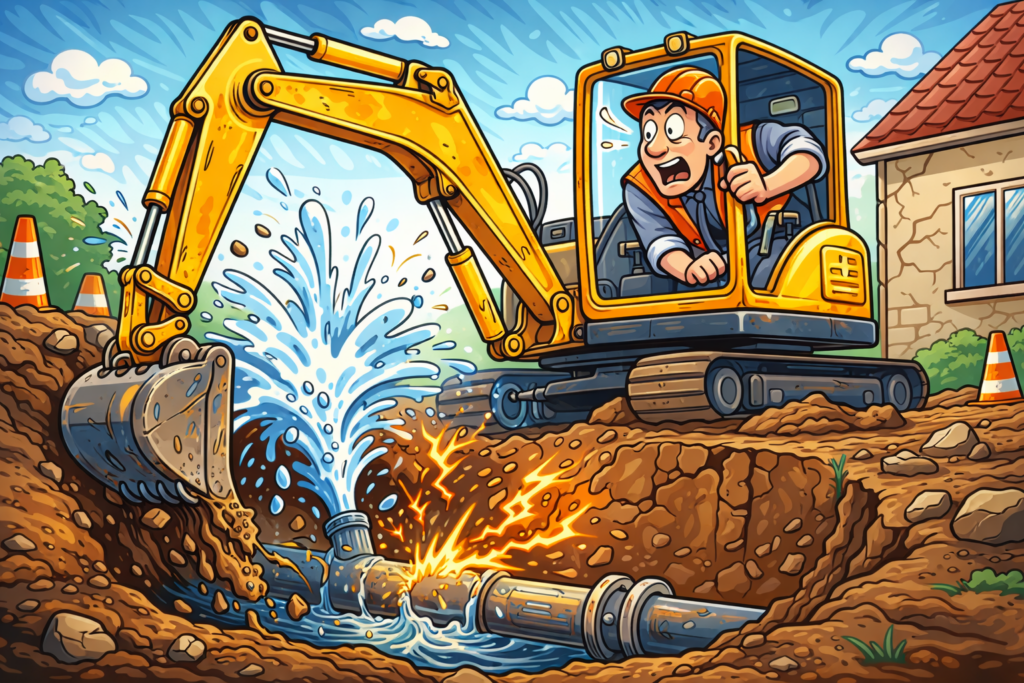 Stavbár s problémom pri výkopoch