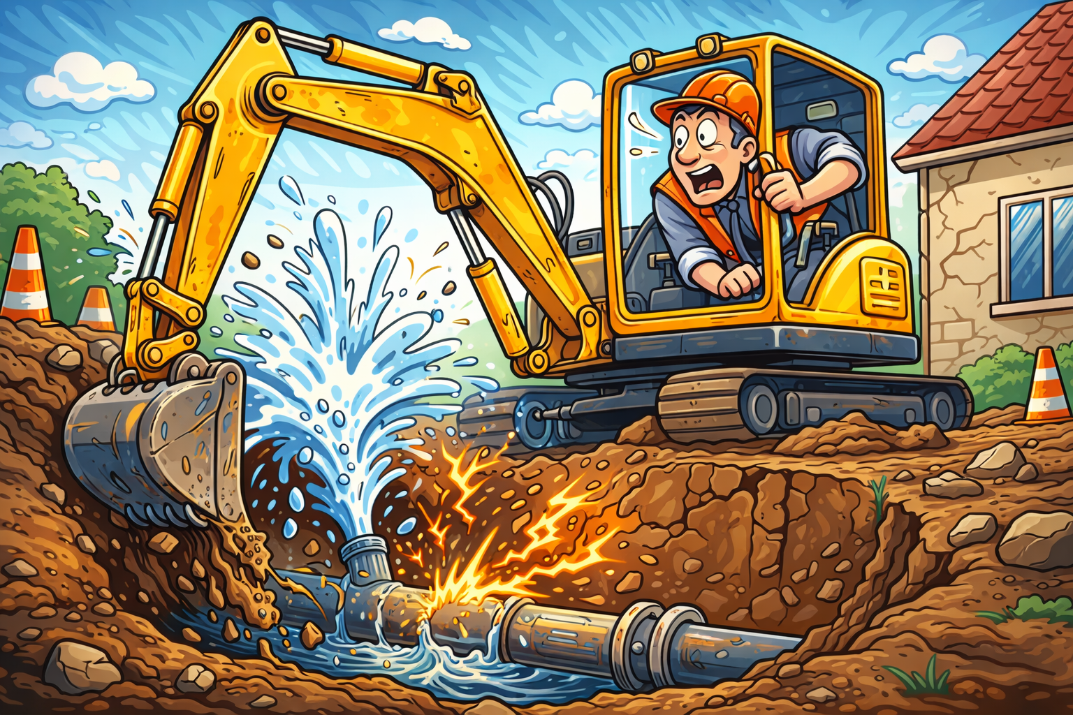 Stavbár s problémom pri výkopoch