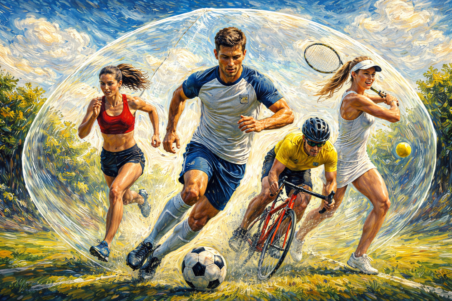 Profesionálni športovci pod holým nebom